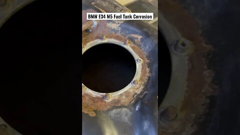 BMW E34 M5 Fuel Tank Corrosion #bmw #bmwm5 #diy #bmwe34 #cars #restoration #automotive #mechanic