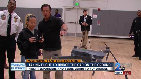 Taking flight in Baltimore to bridge the gap on the ground between police and teens