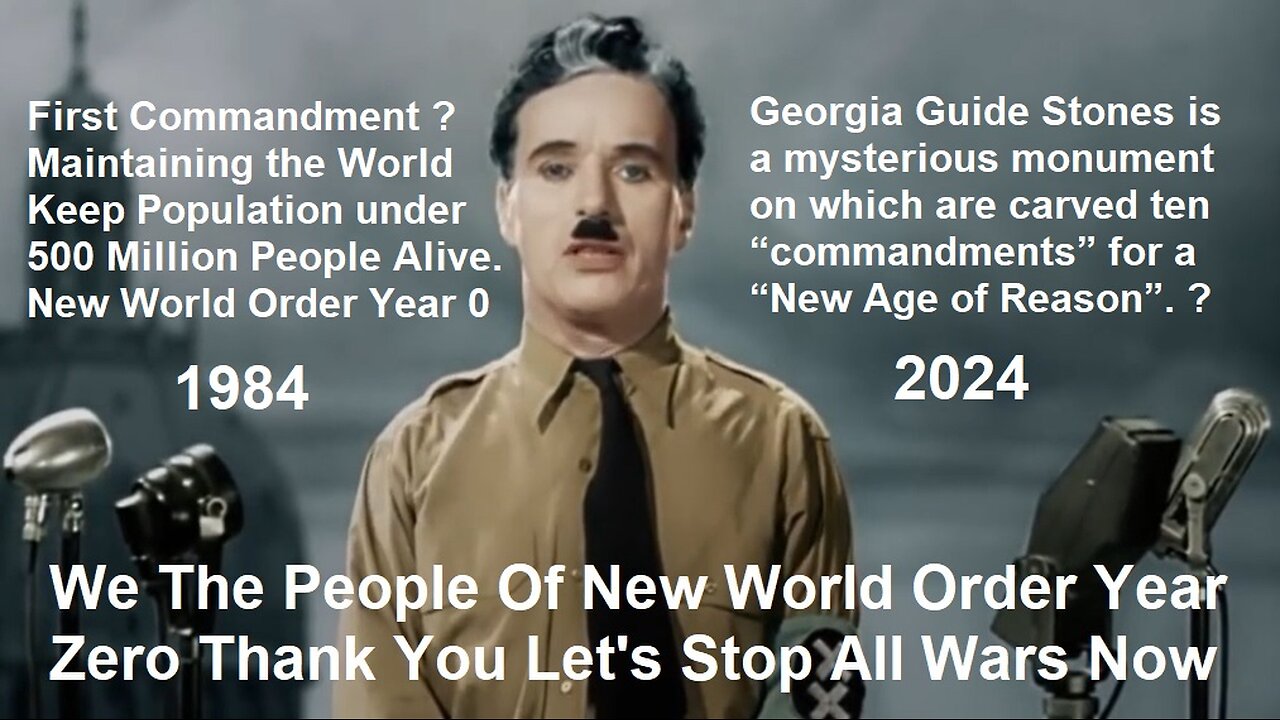 We The People Of The New World Order Year Zero Thank You Let's Stop All Wars Now