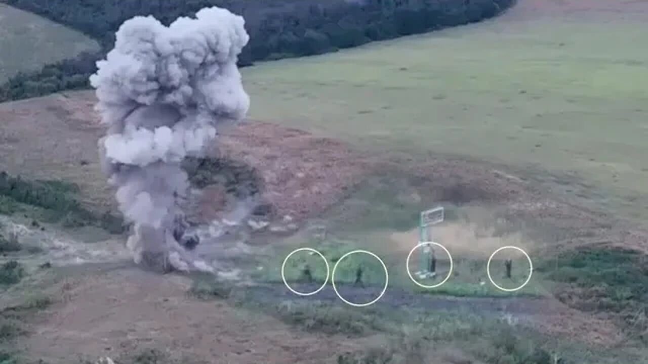 Footage of Ukraine Drone not letting Russians to rest for a while