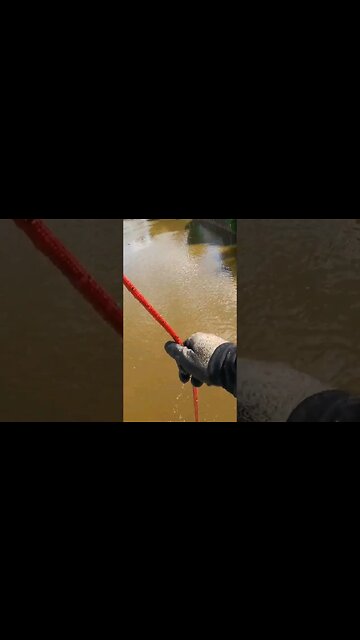 Cannonball Found While Magnet Fishing!! 💥🤯 #magnetfishing #history #treasurehunting #shorts