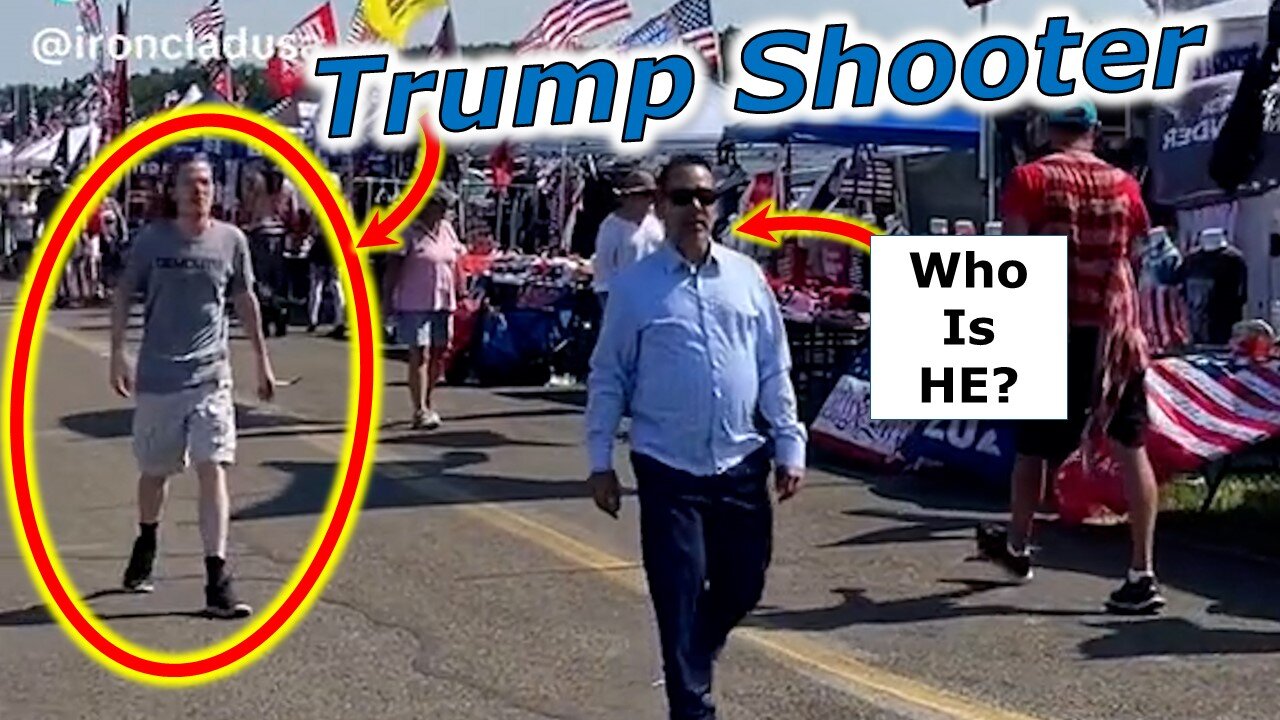 NEW Video Trump Shooter Walking Around Rally Site Before