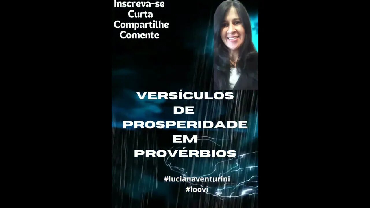 Versículos de prosperidade em provérbios #lucianaventurini #loovi #shorts