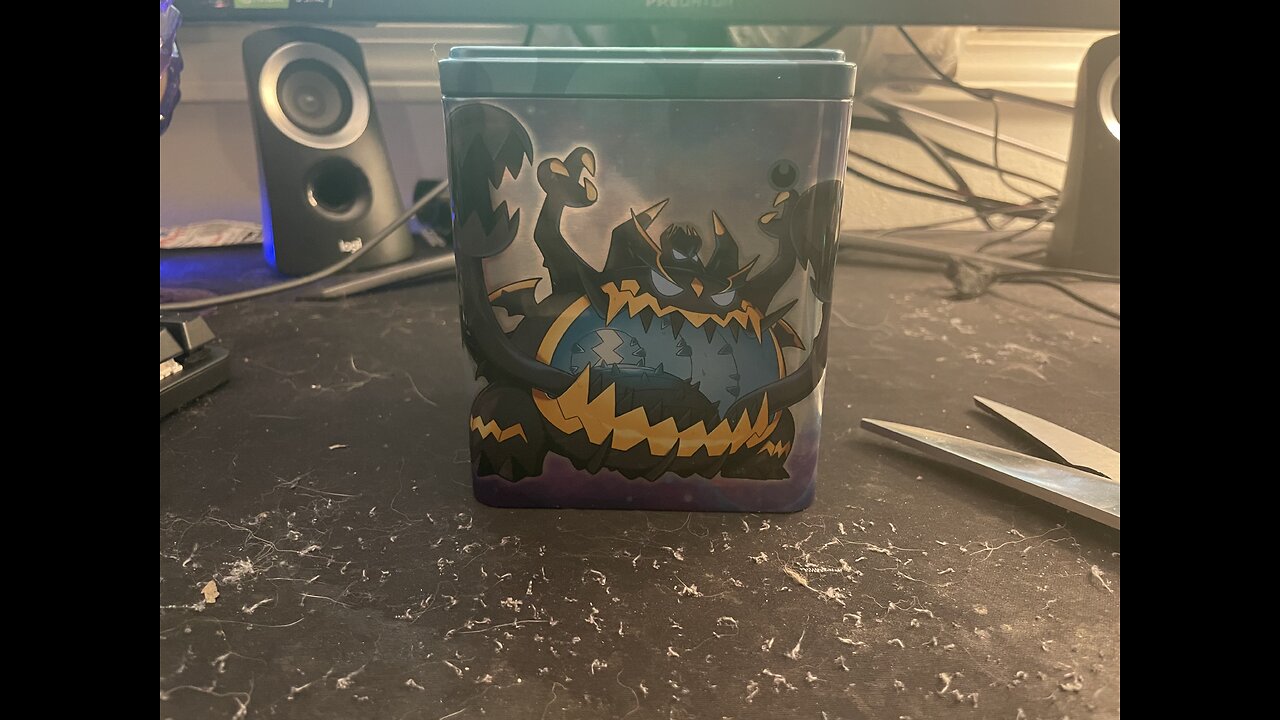 Opening A Pokemon TCG: Stack 'Em High Dark Type Tin