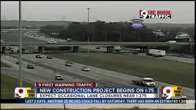 New construction project begins on I-75 near I-275