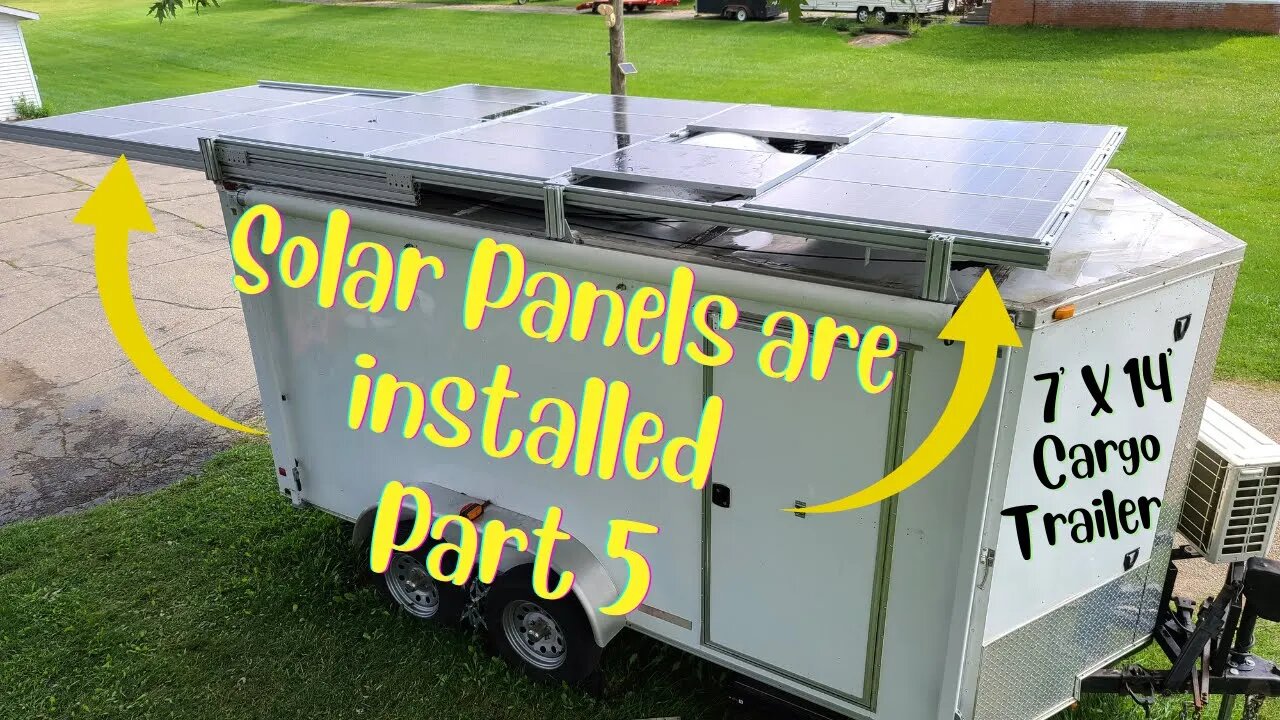 Solar Panel Trailer Mount - Finished