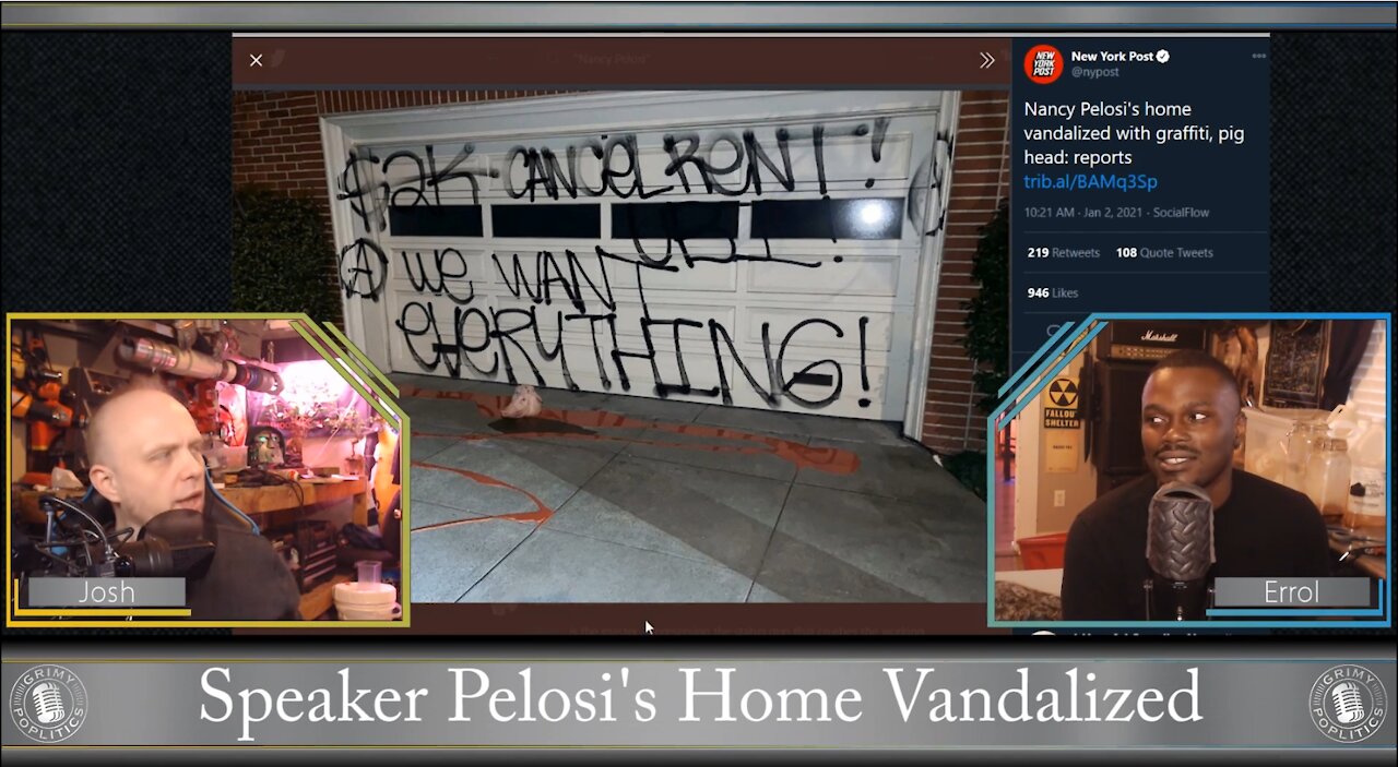 Rep Reese, Pelosi's Home Vandalized