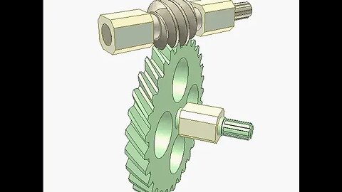 2434 Worm and external gear