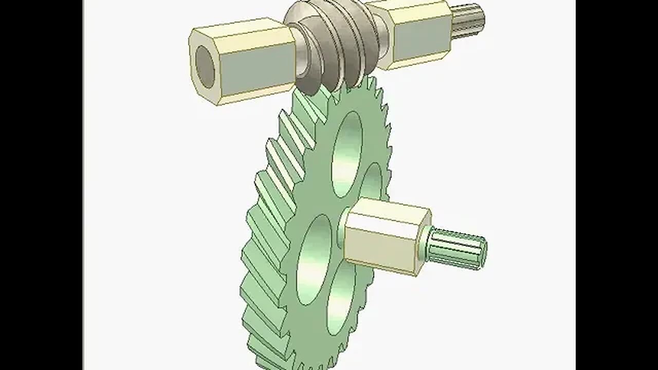 2434 Worm and external gear