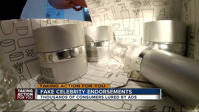 Thousands of consumers lured by skin care creams touting fake celebrity endorsements | WFTS Investigative Report