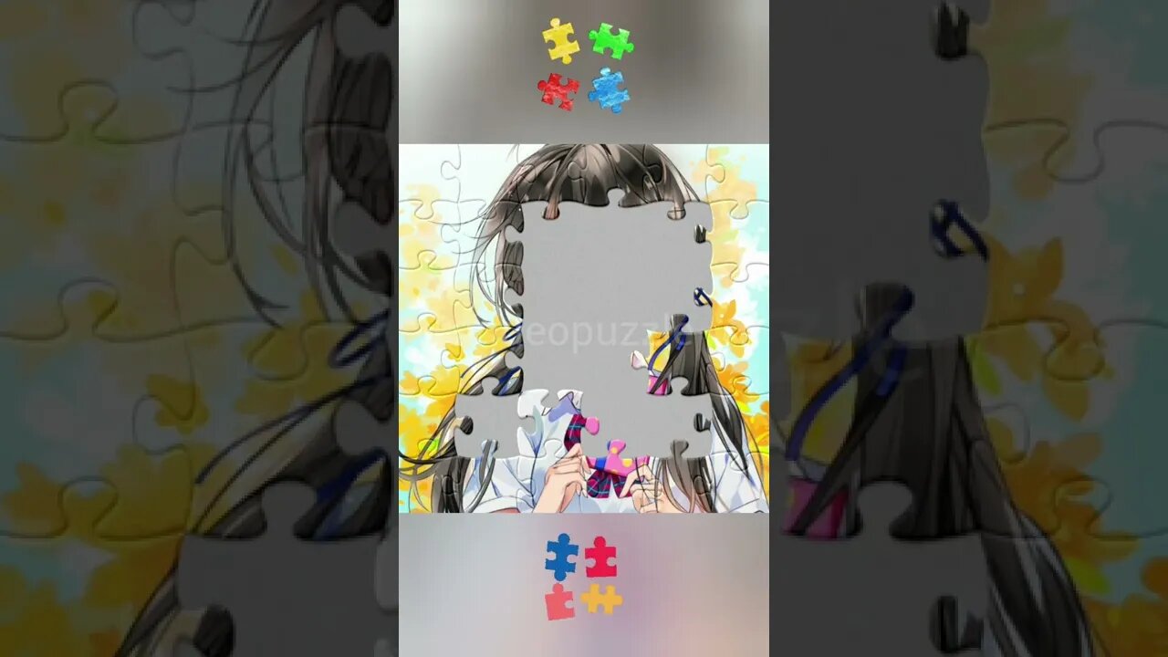What is it? #Videopuzzle #Video #Puzzle #Anime #Animation #Cute #Asmr #Satisfaction #Game #Shorts