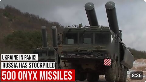 Russia Has Stockpiled 500 Onyx Missiles For Strikes On Ukraine's Energy Sector