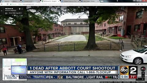 1 dead after shootout at Abbott Court