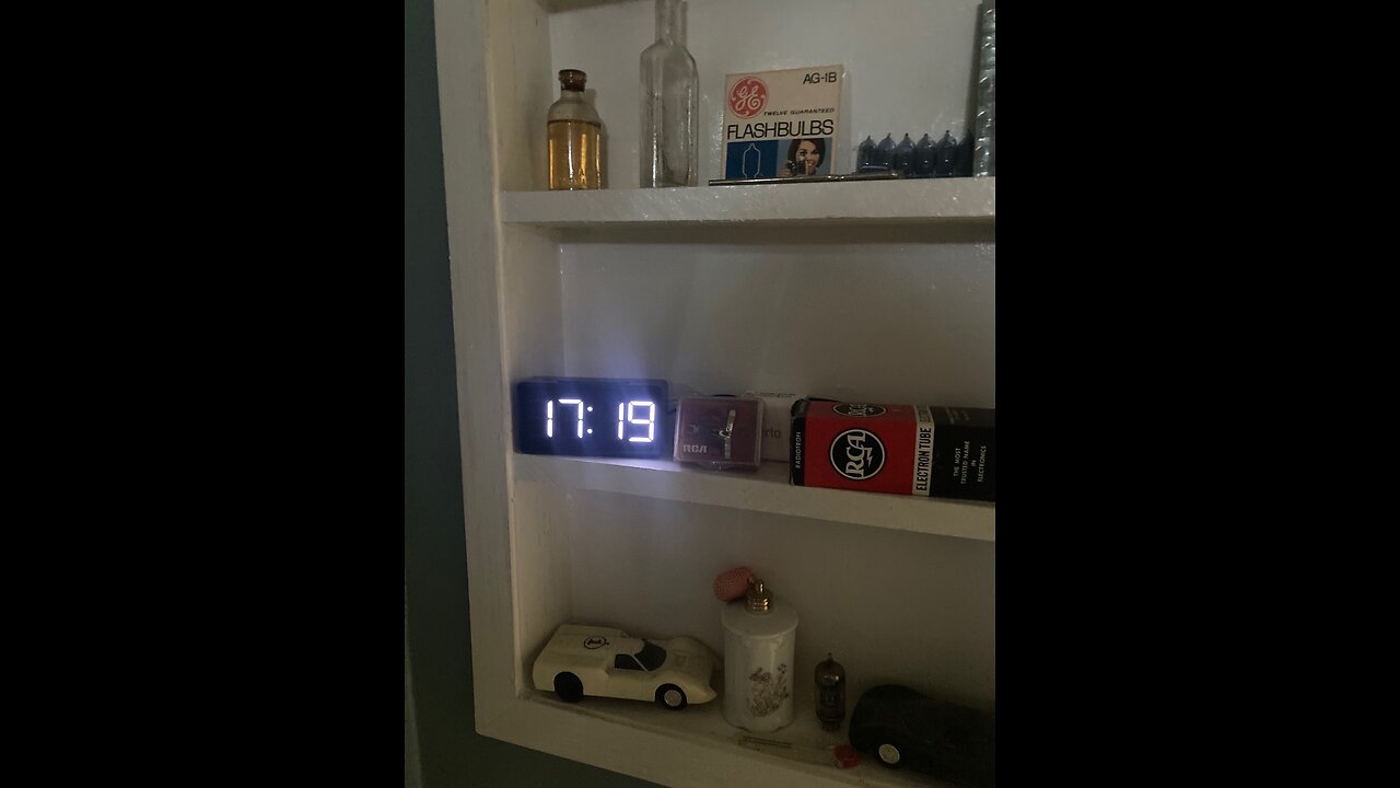 I needed a nice quiet bathroom clock so I hard wired one in! A cheap LED with USB. Another FUN Day!