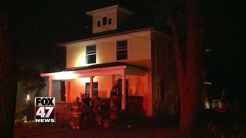 Fire breaks out at home in Lansing