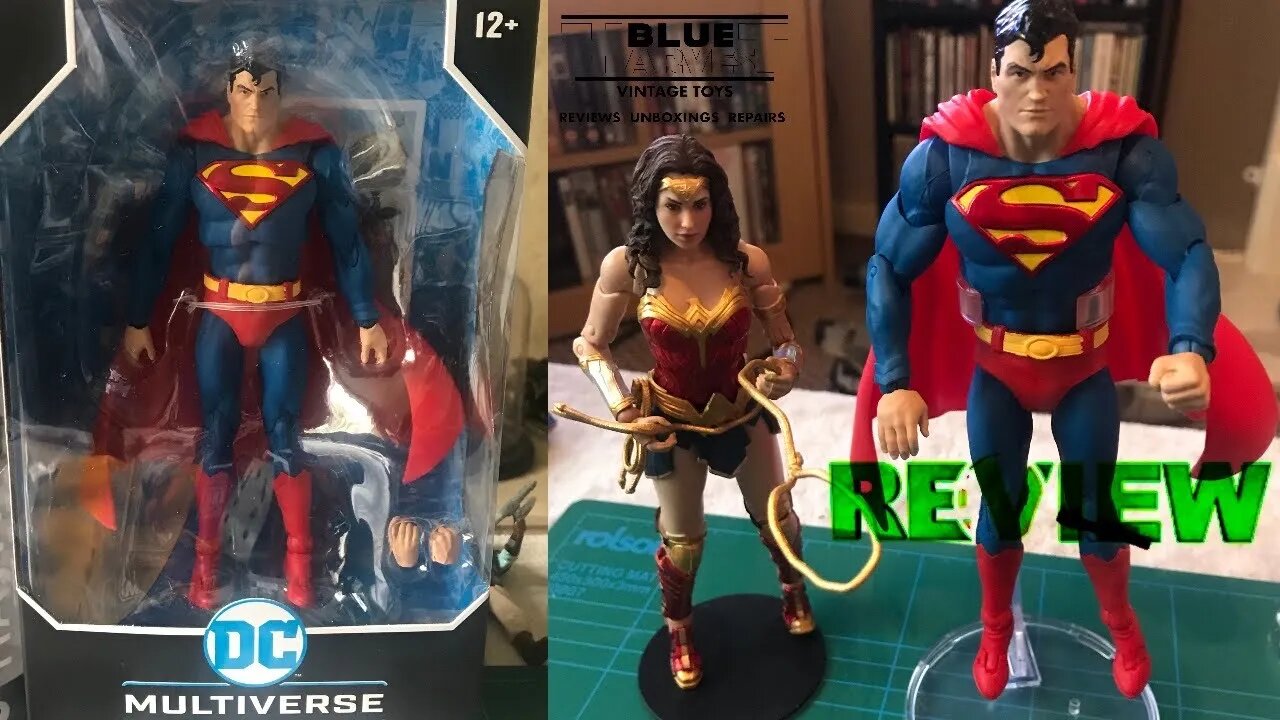 MCFARLANE DC MULTIVERSE SUPERMAN ACTION FIGURE REVIEW