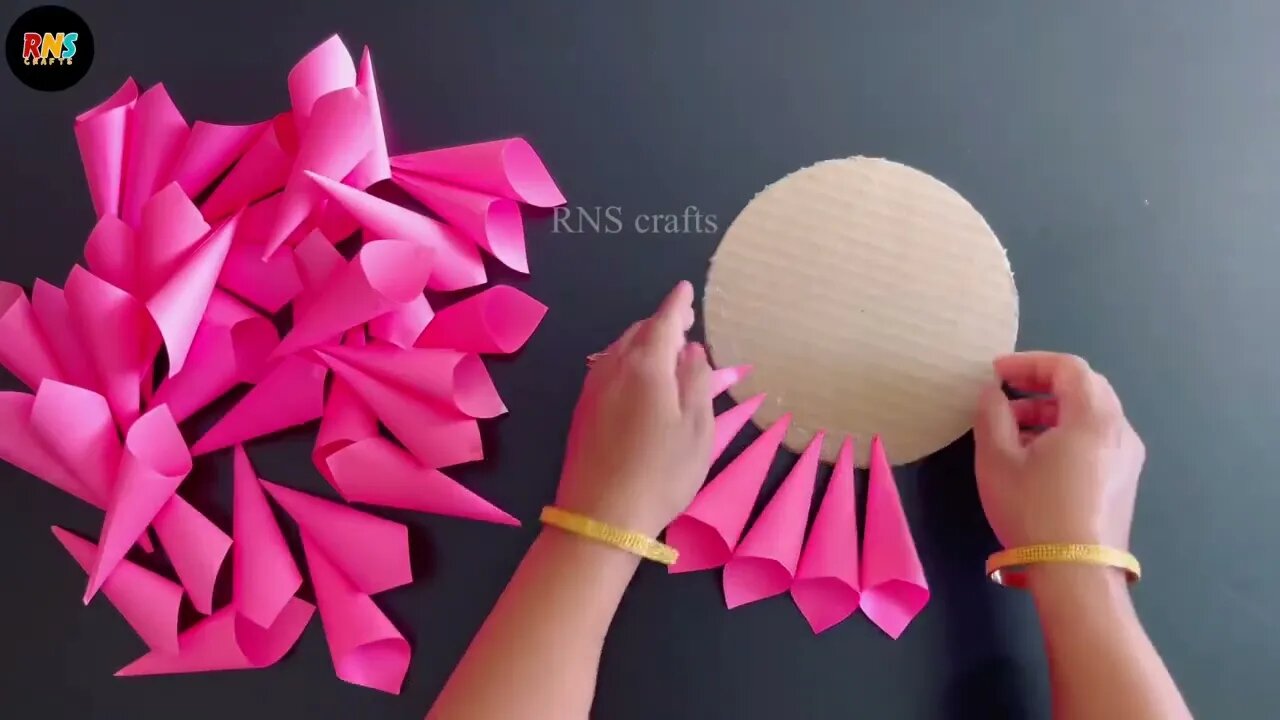 Beautiful Flower Wall Hanging / Paper Craft For Home Decoration / Paper Wall Hanging /DIY Wall Decor