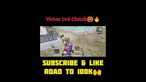 Victor funny 1v4 Clutch🔥🥵 #bgmi #shortvideo #pubgshort #viral #ytshort #gaming #funny