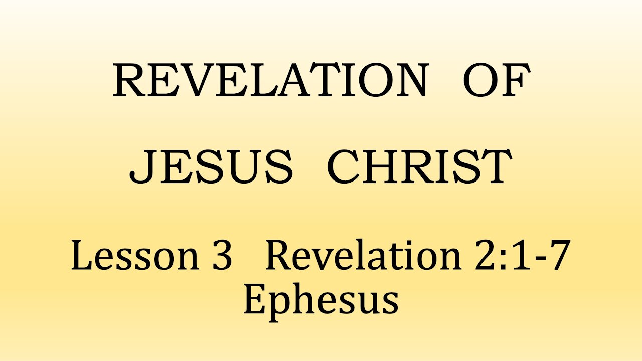 Revelation 2:1-7