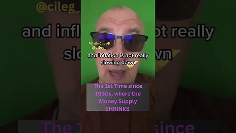 The 1st Time since 1930s, where the Money Supply SHRINKS #crypto #moneysupply #bearmarket #bullrun