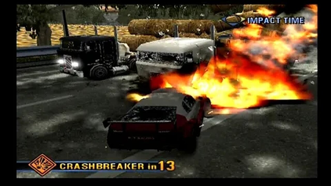 Burnout 3: Takedown Walkthrough! Crash Mode Part or Level 33! Field of Screams!