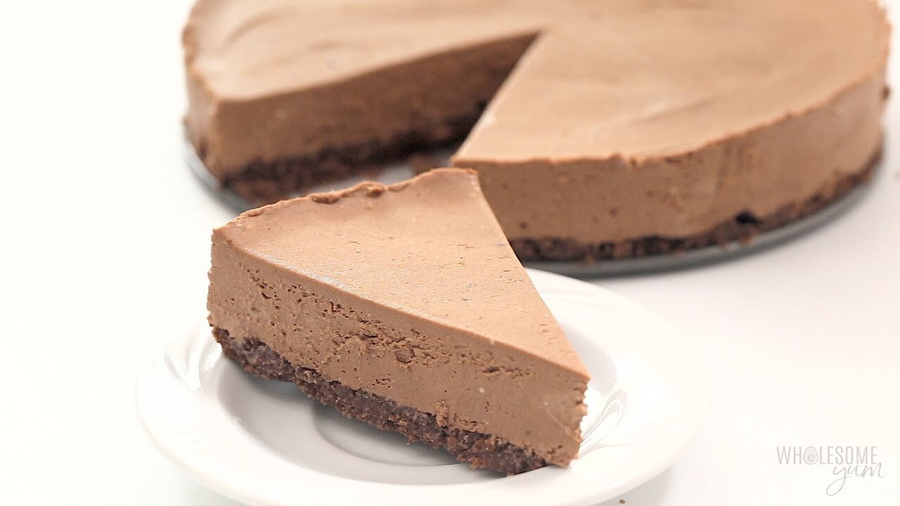 Keto Low Carb No Bake Chocolate Cheesecake Recipe