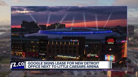 Google signs lease for new Detroit location next to Little Caesars Arena