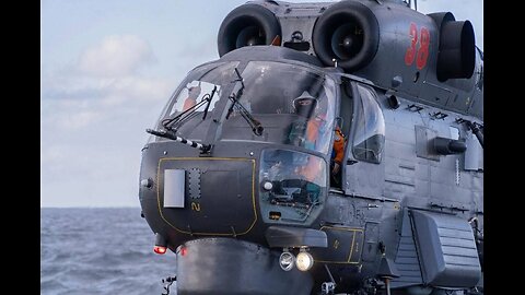 The crews of Kamov Ka-27 helicopters from the frigate “Admiral Gorshkov” carried out