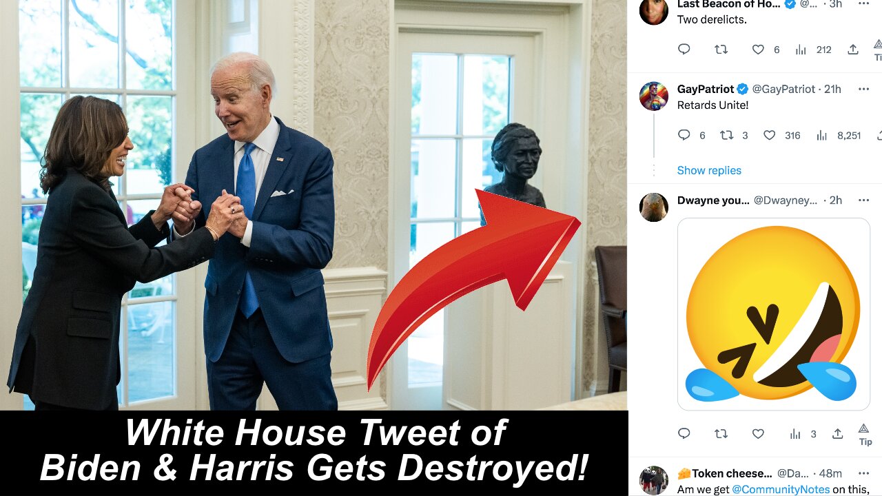 White House Tweet of Joe Biden & Kamala Harris Gets Destroyed!