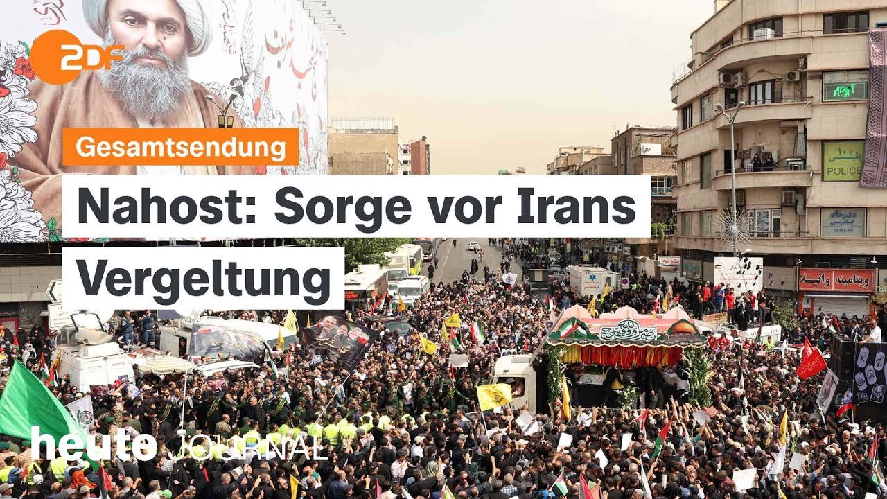 heute journal vom 01.08.2024 Gefangenenaustausch, Trauermarsch in Teheran | NACH24