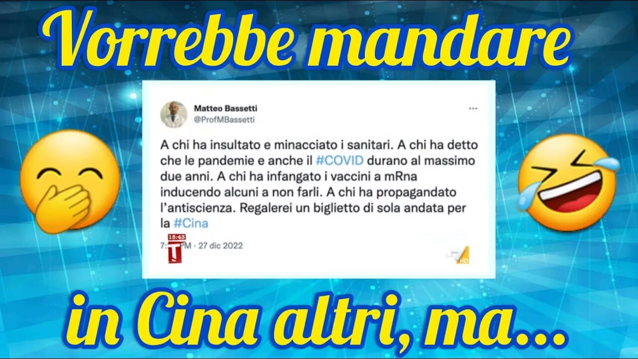 Bassetti e il tweet con cui fa autogol!