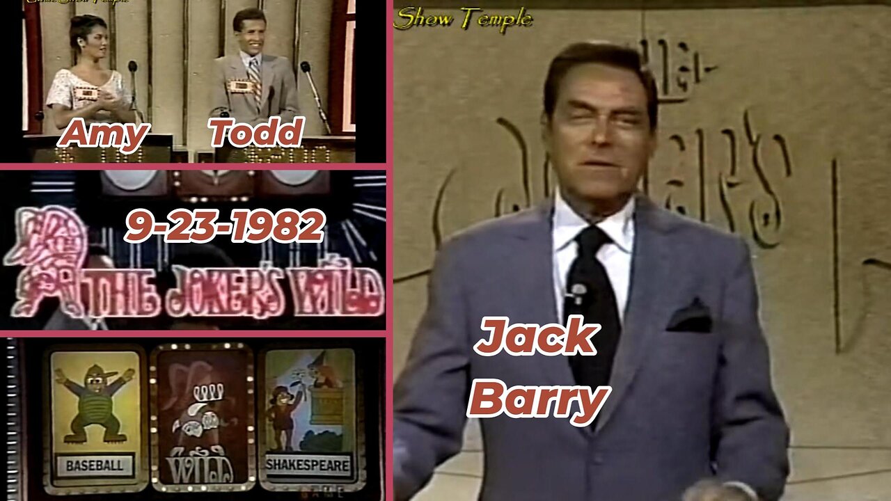 Jack Barry | The Joker's Wild (9-21-1982) Amy Vs. Todd | Full Episode | Game Shows