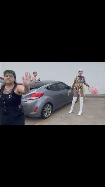 Drag Queen Scurries Away When Asked About "Dancing for Little Children"
