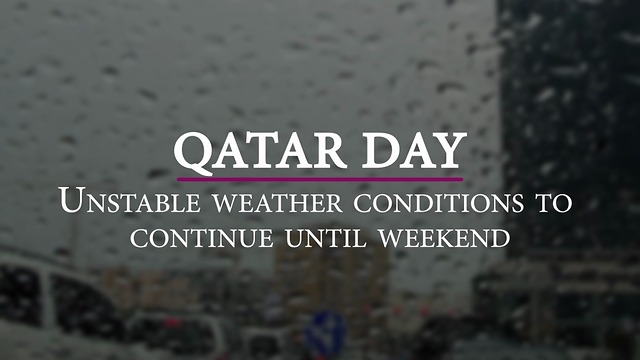 Unstable weather conditions to continue until weekend