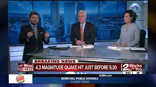 4.3 Earthquake rattles Oklahoma