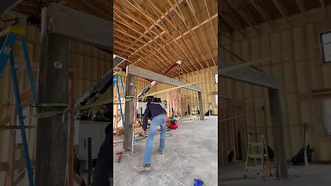 Hanging a beam in my house