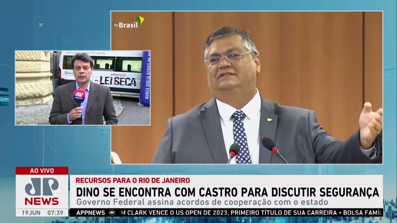 Flávio Dino se encontra com o governador Cláudio Castro para discutir segurança no Rio