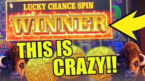 I RISKED MY LAST $1 ON A LUCKY CHANCE SPIN! And, THIS IS JUST NUTS!