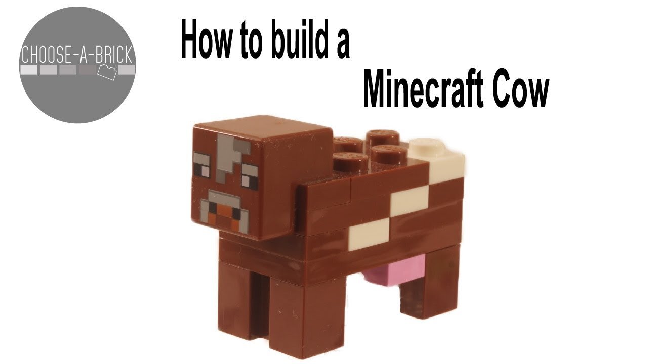 How to build a LEGO Minecraft Cow? tutorial