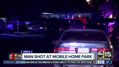 Man shot at mobile home park in Mesa