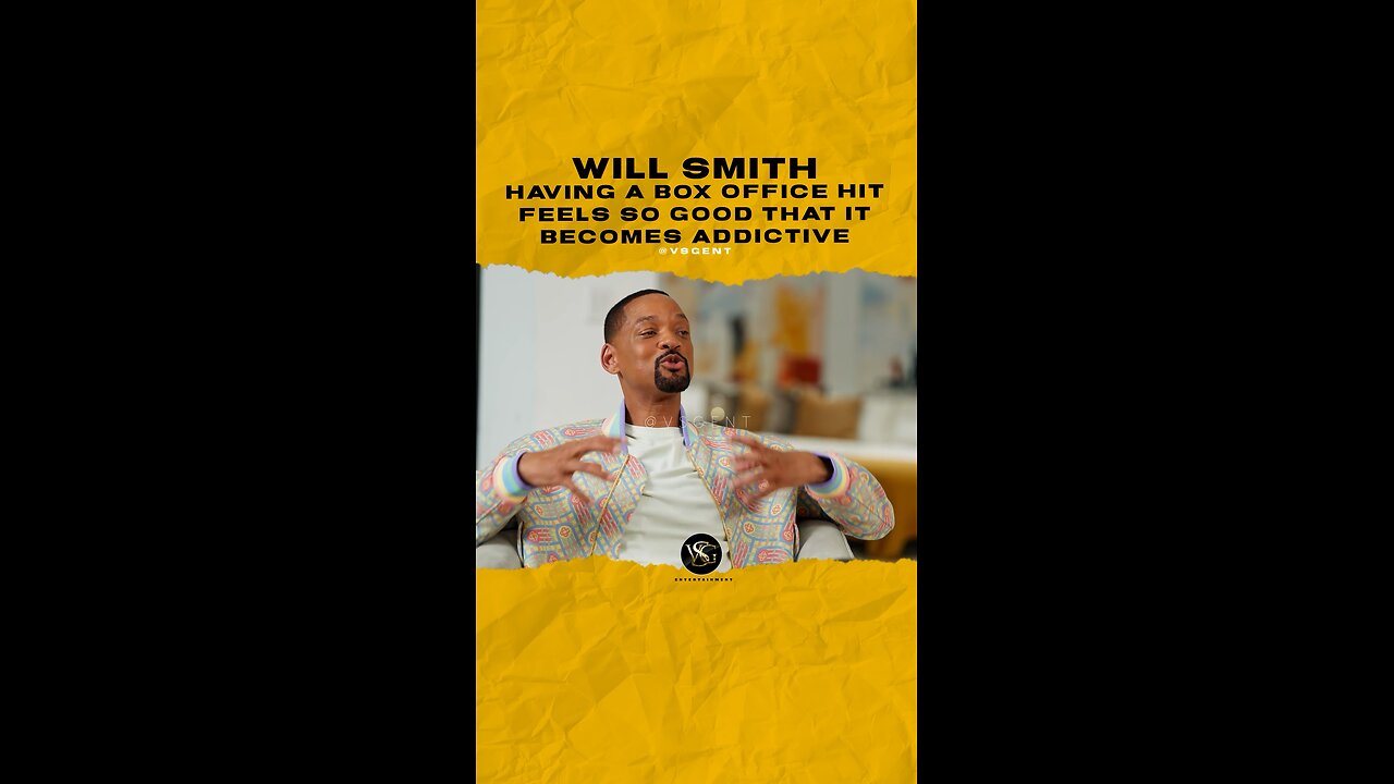 @willsmith Having a box office hit feels so good that it becomes addictive. #willsmith 🎥 @complex