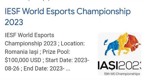 2023 IESF World Esports Championship 2023