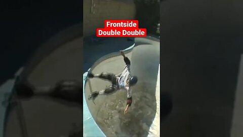 Frontside Double Double #tobyburger #poolskateboarding #skateboarding #poolskating #bowlskating