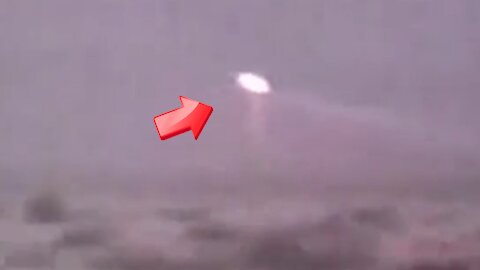 UFO bouncing and crashing from the sky above [Space]