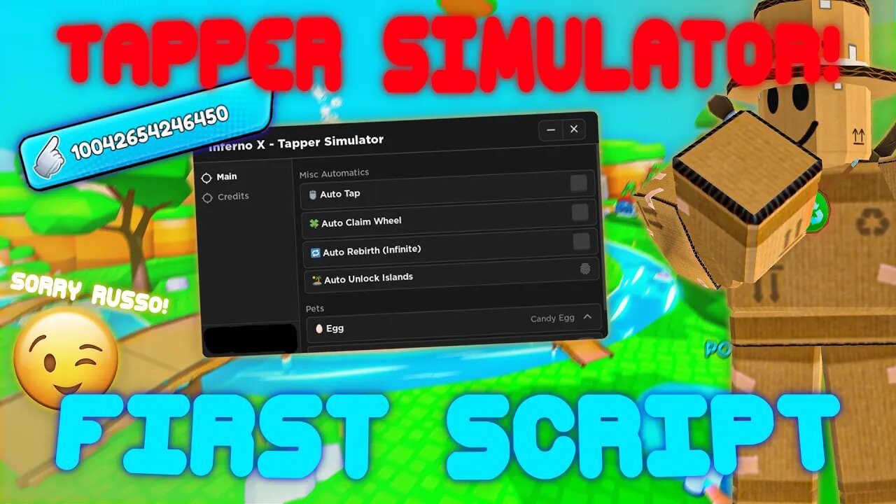 (2022 Pastebin) The *FIRST* Tapper Simulator Script! Fast auto tap, Auto INF Rebirth and more!