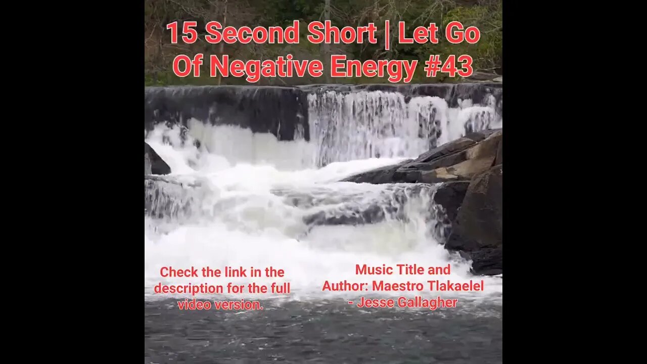 15 Second Short Of Let Go Of Negative Energy | #meditation #shorts #shortsvideo #waterfall #43