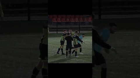 Grassroots Football | Tackles Go Flying In Before Things Spill Over! #shorts