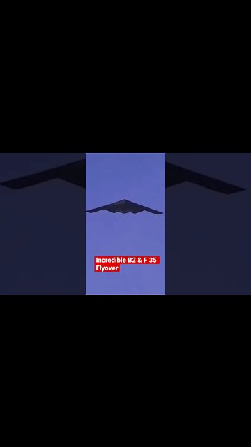 Wow! Amazing B2 & F35 Flyover #shorts #usa #stealth #f35 #airforce #fighterjet #bomber #usmilitary