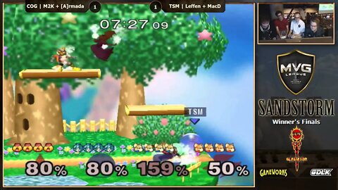 MVG Sandstorm: Doubles WS - MVG COG | Mew2king + [A]rmada vs. TSM | Leffen + MacD