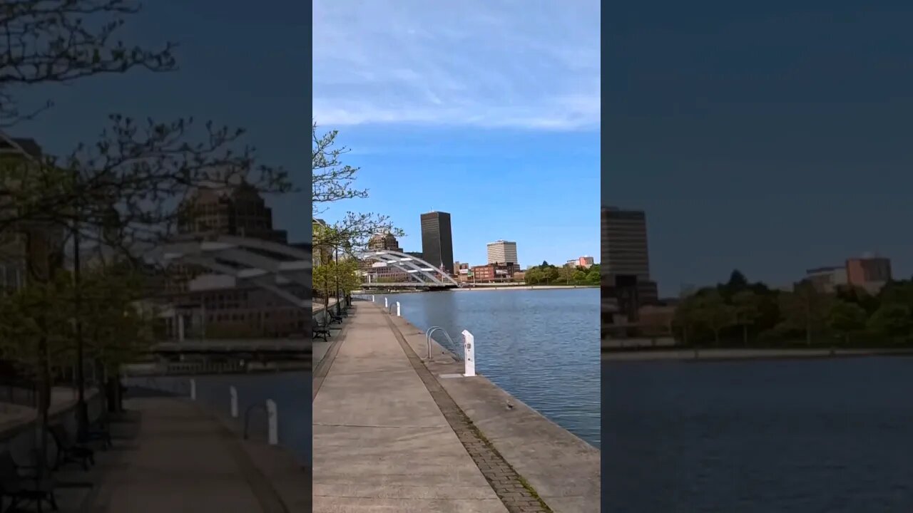 trail riding downtown #rochesterny #cycling #newyork